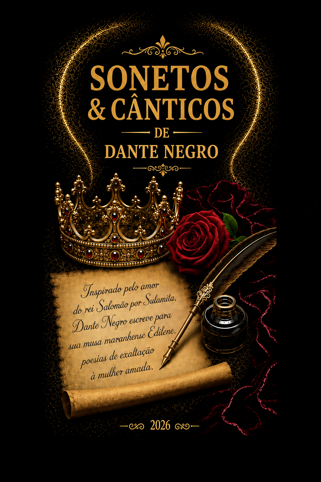 Capa do livro Sonetos e Canticos de Dante Negro